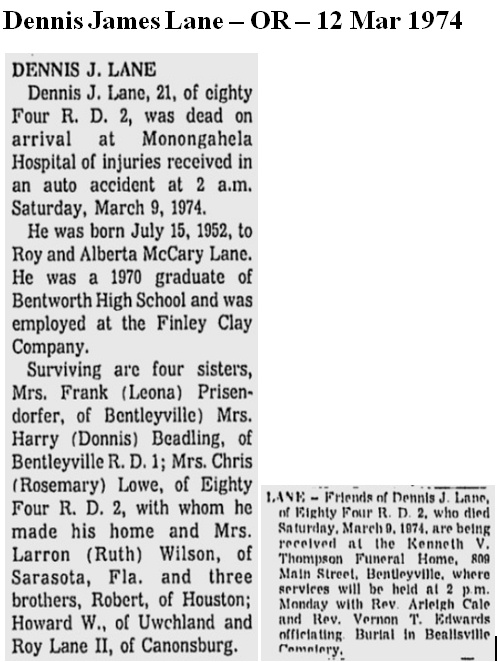 Dennis James Lane